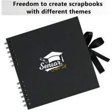 1pc Customizable Photo Album With DIY Text, Creative Photo Collection Scrapbook With Spiral Binding, Suitable For Men And Women, Graduation Season/Birthday/Holiday Gift
