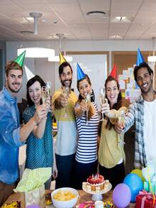 6 szt./10 szt. Kolorowe czapki na przyjęcie urodzinowe, czapki stożkowe dla dorosłych, metaliczne nakrycia głowy w kształcie stożka, czapki na przyjęcie urodzinowe dla dorosłych, zestaw hurtowy w 6 kolorach (metaliczny niebieski/zielony/złoty/srebrny/gorący róż/czerwony) - Wielokolorowe - Zobacz 4