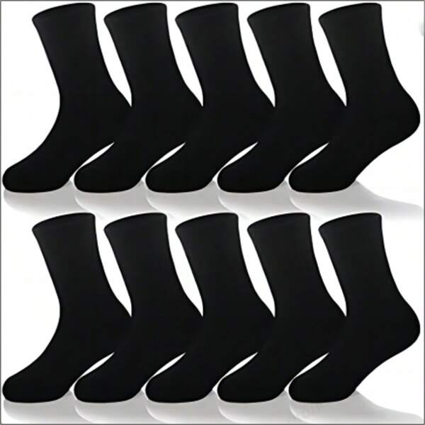 Kids Classics Crew Socks 10 Pairs Child Boy Girls Athletic Basic School Uniform Breathable Casual Sports Socks