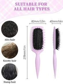 Cepillo para definir rizos | Cepillo para el cabello Pro Curl 2025 para rizos, ondas y bucles perfectamente definidos - Antiencrespamiento, deslizamiento suave, estilo de calidad de salón