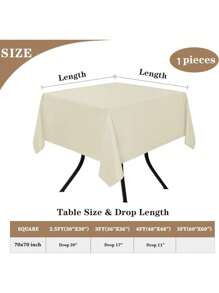 1 Piece White 90-Inch Round Tablecloth: Wrinkle-Resistant And Washable Banquet Tablecloth; Spill-Proof High-Density Fabric Tablecloth Suitable For Wedding Events And Daily Household Use.