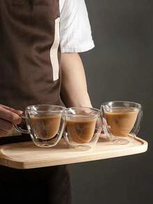 High Borosilicate Heat-Resistant Heart-Shaped Double-Layer Glass Milk, Coffee, Juice Cup With Handle, Heart-Shaped Breakfast Tableware, Heart Coffee Cup, Valentine's Day Gift, Christmas Gift - Multicolor - View 10