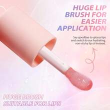 Lip Oil,No-Sticky Gloss Lip Balm Lip Care,Fruit Flavoured Lip Oil Dry Lip's Moisturizing Hydrating And Nourishing (Strawberry+) - (Raspberry) - 查看 10