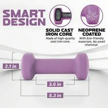 Yes4All Juego de Mancuernas de Mano Recubiertas de Neopreno de 2 Piezas Múltiples Opciones de Peso 15 Colores Antideslizantes Hexagonales - Beis - Ver 10