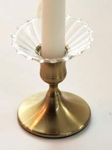 Tropfschutz für Kerzenhalter, klare Glas-Bobeches für Kerzenständer, runde Wachsfänger für Kerzen, gerade Kerzenhalter für Tisch-Mittelstücke, Hochzeiten, Kirchen, Zuhause