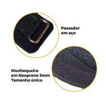 Strap Tala Larga Profissional 100% Algodão Musculação Cross - Preto - Visão 4