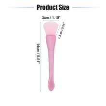 2 Pcs Silicone Face Mask Brushes, Face Mask Applicator Brushes, Soft Silicone Brushes - White Pink - View 4