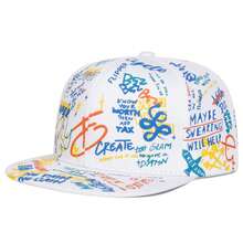 1 pièce Casquette snapback à imprimé graffiti 88 pour hommes, casquette de mode streetwear hip-hop, casquette de maille décontractée pour le printemps, l'automne, les voyages et la plage - Multicolore - Voir 17