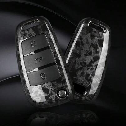 For Carbon Fiber Style ABS Car Key Case Cover,For Audi A1 A3 A6 C5 C6 Q3 Q2 Q7 TT TTS R8 S3 S6 RS3 RS6 A4 Protector Accessories