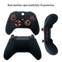 套装包含：1 个游戏手柄保护套 + 2 个摇杆帽，兼容 Series S 和 Series X，防滑纹理设计增强握持感，防滑、防汗、防刮擦 - 彩色 - 查看 2