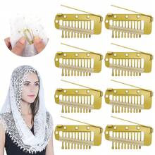 8件套女士围巾夹，强力固定头巾，穆斯林女士头巾固定夹，适用于连衣裙 - Scarf Clip - 查看 8