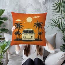 1 件汽车和露营单面印花靠垫套，45*45 厘米 - 彩色 - 查看 5