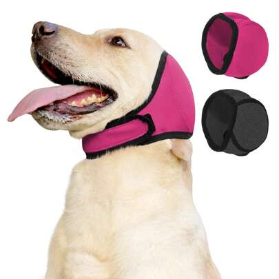 1 diadema para perro para verano y natación, casco impermeable para reducción de ruido, aislamiento de sonido, comodidad emocional y prevención de choques
