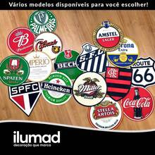 Wood's House Placa Decorativa Retro Gasoline Ferrugem 3d MDF Relevo Decoração Bar Garagem Cantinho do Churrasco