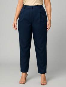 Plus Size Pants - 藏蓝色 - 查看 1