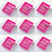 1set Mini Stainless Steel & Ceramics Pre-Processing Nail Art Polishing Head Remove The Nail Polish Adhesive Grinding And Polishing Bits Tool Removing Dead Skin And Excess Gel Nail Drill Bit General Cuticle Clean Nail Files Art Tools - Multicolor - View 7