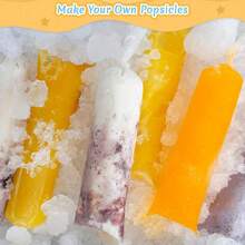 4 paquetes de 12 bolsas para moldes de paletas de hielo mexicanos, bolsas para moldes de paletas de helado casero, envoltorios para paletas, moldes para yogur, helado y batidos, 100 bolsas de plástico para golosinas de hielo - 1 - Ver 6