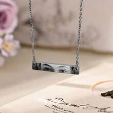 Personalized Eye Photo Necklace, Custom Eye Pattern Necklace, Couple's Eye Gift, Unique Gift For Her, Anniversary Gift, Perfect For Mother's Day - Multicolor - View 4