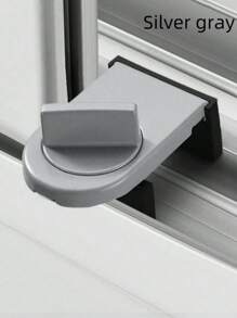 1pc Aluminum Alloy Sliding Door & Window Lock, With Anti-Pinch, Anti-Theft, Anti-Falling Functions And Lock