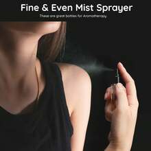 10 件可再填充 10ml 旅行香水雾化器套装，带漏斗的便携式玻璃香水瓶，袖珍古龙水喷雾器，用于分配香水和化妆品 - 彩色 - 查看 2