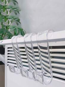 4 Pieces Bathroom Radiator Hooks, Radiator Hangers, Plastic Radiator Hook, Towel Rail Hook, Bathroom Radiator Hook, Kitchen Hooks (Transparent)