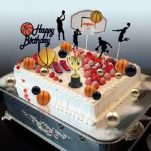25pcs/Set Basketball Cupcake Toppers