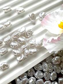 50pcs Irregular Pearl Beads, Versatile & Practical