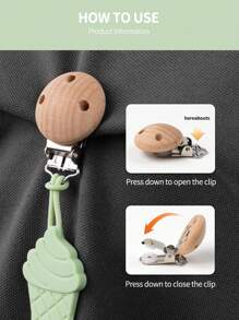 6 Stücke/Set Schnullerclips, inspiriert vom Uhrenarmband Design, flexibler Silikon Spielzeug Gurt, langanhaltend und flexibel, Kinderwagen Zubehör Seil, Essentials für Outdoor-Reisen & Babypflege