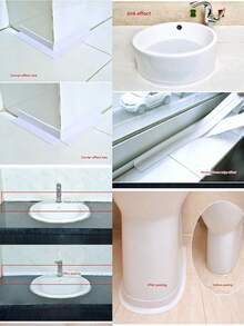 1 Piece Of Kitchen Anti-Mildew Waterproof Beautifying Tape, Kitchen And Bathroom Sink, Bathroom Sink Bathtub Gap Beautifying Tape, Self-Adhesive Waterproof And Mildew-Proof Wall Stickers Kitchen And Bathroom Gap Corner Stickers