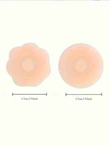 12pcs Silicone Nipple Cover Reusable Women Breast Petals Lift Invisible Bras Pasties Bra Padding Sticker Patch Adhesive Pads - Multicolor - View 4