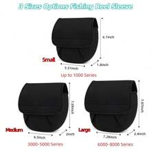 Spinning Fishing Reel Cover Neoprene Wheel Protective Case Waterproof Reel Bag Storage Water Drop Wheel Package Outdoor S/M/L