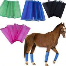 4pcs Breathable Mesh Horse Boots, Protect Horse Legs Against Flies And Mosquitoes, Suitable For Horse Dress