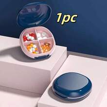 Portable Silicone Pill Case - Travel Pill Box With Multiple Compartments, Transparent Lid And Compact Design, Suitable For Daily Medication And Travel Essentials, Wallet Pill Box - Multicolor - View 10
