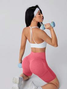 1pc Yoga/Outdoor Running Compression Shorts