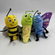 1pc Insect Series Finger Puppet Plush Doll, Cute Dragonfly, Butterfly, Ant, Bee Finger Puppets, Parent-Child Interactive Educational Doll - Multicolor - View 13
