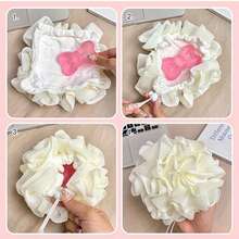 3 件/1 件多功能二合一沐浴海绵、泡沫网、肥皂袋；去角质沐浴球二合一，携带方便，泡沫丰富，去角质，可悬挂沐浴球，拉出式口袋