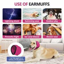 1Pet Dog Earmuffs For Summer Swimming, Waterproof Headgear For Noise Reduction, Sound Insulation, Emotional Comfort, And Shock Prevention