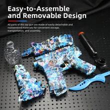 激动人心的 M416 电动球爆破玩具 - 高速、金属饰面、可充电，带眼镜 - 夏季生日复活节派对的完美礼物（不含子弹） - 彩色 - 查看 10