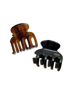 1pc/2pcs Retro Brown Stripe Hairpins, Elegant Versatile Small Hair Claw Accessory For Women, Suitable For Daily, Outdoor, Casual, And Date Styling Claw Clips Hair Clips Hair Jaw Clip Hair Clamps Hair Clutch Hair Catcher Clip Fall Winter Hair Accessories For Women For Vacation Outfits Woman - Multicolor - View 23