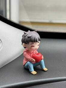 2pcs Cute Car Accessories Couple Car Interior Center Console Decoration - one-size - View 5