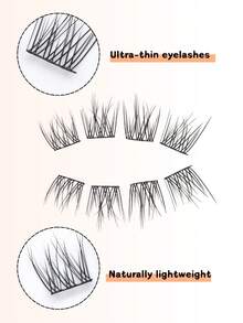 120片鱼尾睫毛嫁接透明分段假睫毛，鱼尾花毛单簇漂亮睫毛，自然仿真假睫毛，仙女睫毛 - C - 查看 3