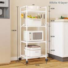 Estantería de almacenamiento de cocina de 9 niveles, estante para horno de microondas, organizador de baño - Multicolor - Ver 9