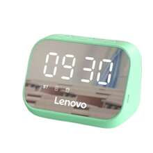 Lenovo 迷你藍牙音箱TS13 鏡面鬧鐘音箱 HIFI立體聲 全頻大喇叭音箱 方便攜帶 高清通話麥克風 持久續航（綠色） - 綠色 - 查看 1