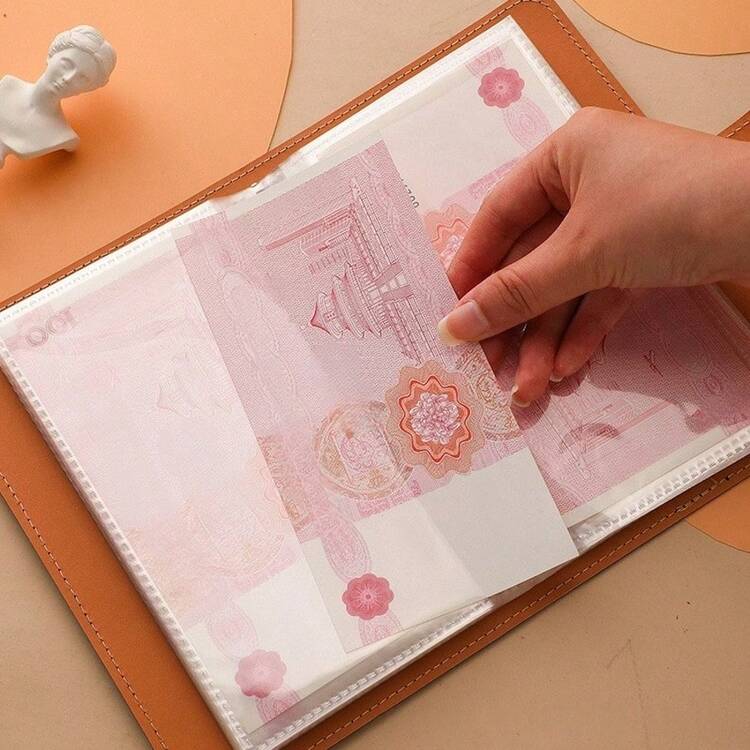 1 件信封预算挑战计划活页夹、省钱活页夹、带储物袋的多功能计划活页夹、便携式、波西米亚风格、现金储蓄笔记本、钱夹、储蓄簿、可容纳纸币、现金收集相册、会计笔记本、纸币收集簿、耐用坚固、易于存储和访问、大容量、优雅的小礼物、适合赠送给朋友、家人、返校用品、旅行必需品 - 彩色 - 查看 4