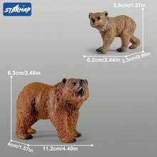 North American Forest Animal Figurines Educational Toy Cake Toppers,Realistic Jungle Animal Set, Christmas Birthday Gift For Kids Toddlers, Includes Elephant,Camel,Giraffe,Tiger Lion,Panda,Bear,Deer,Hippo,Rhino,Raccoon,Lynx,Wolf,Eagle,Beaver, Rabbit,Beaver,Bald Eagle, And More