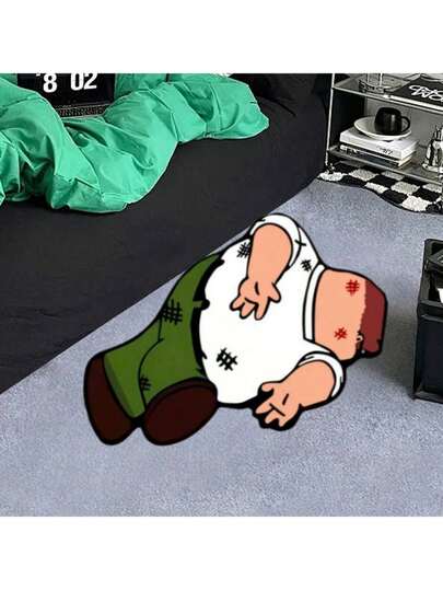 A Super Cool Anime Character Carpet, Fluffy, Soft, Comfortable, Non-Slip, Washable Carpet, Bedroom, Room, Study, Entrance Carpet, Must-Have Carpet For Anime Lovers, Great Birthday Gift Carpet, Perfect Holiday Decoration Carpet