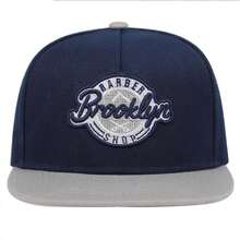 1 件男士 Barber Brooklyn Shop Snapback 帽子，字母刺绣棒球帽，街头时尚休闲帽，适合春秋季户外旅行、海滩度假 - 彩色 - 查看 5