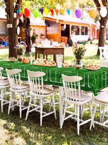 1/2 Sets Tablecloth, Football Themed Tablecloth Sets, Sports Style Tablecloth, Waterproof, Oil-Proof, Stain-Resistant Disposable Rectangle Tablecloth, Multi-Functional Decorative Items For Sports Themed Parties, Suitable For Sports Theme Birthday Parties And Decorations - Multicolor - View 5