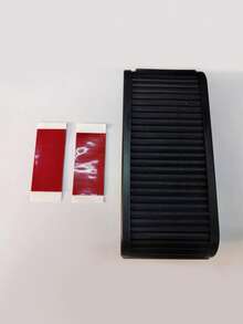 1pc Black ABS Plastic Car Interior Storage Box, Dashboard Coin Tray With Cover, Car Accessories - Black - View 7