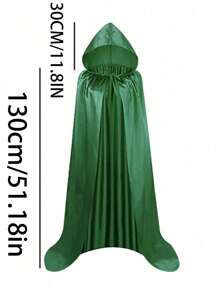 Mantello da adulto per Ognissanti, mantello della morte in tessuto colorato, mantello di demone mago, veste da mago medievale, mantello del Grim Reaper, accessorio da bar e discoteca, costume da festival